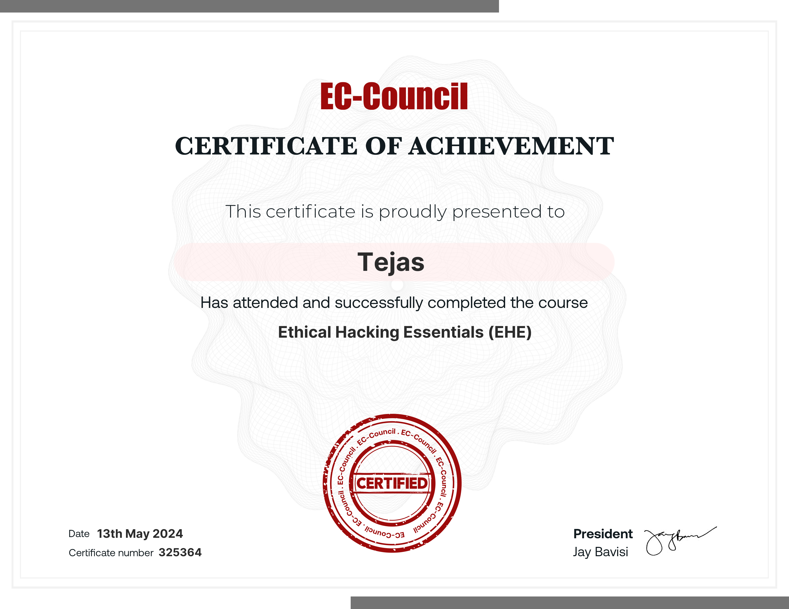 Certificates